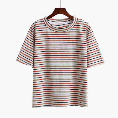 Γυναικεία T-shirt με O-neckline κατάλληλο για  τη καθημερινή ζωή σε διαφορετικά χρώματα