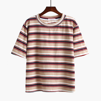 Γυναικεία T-shirt με O-neckline κατάλληλο για  τη καθημερινή ζωή σε διαφορετικά χρώματα