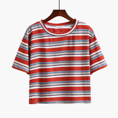 Γυναικεία T-shirt με O-neckline κατάλληλο για  τη καθημερινή ζωή σε διαφορετικά χρώματα