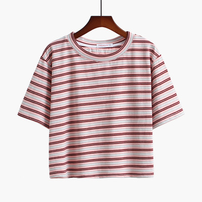 Γυναικεία T-shirt με O-neckline κατάλληλο για  τη καθημερινή ζωή σε διαφορετικά χρώματα