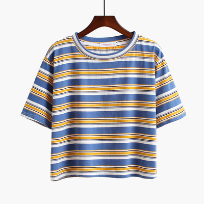 Γυναικεία T-shirt με O-neckline κατάλληλο για  τη καθημερινή ζωή σε διαφορετικά χρώματα