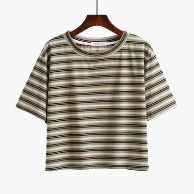 Γυναικεία T-shirt με O-neckline κατάλληλο για  τη καθημερινή ζωή σε διαφορετικά χρώματα