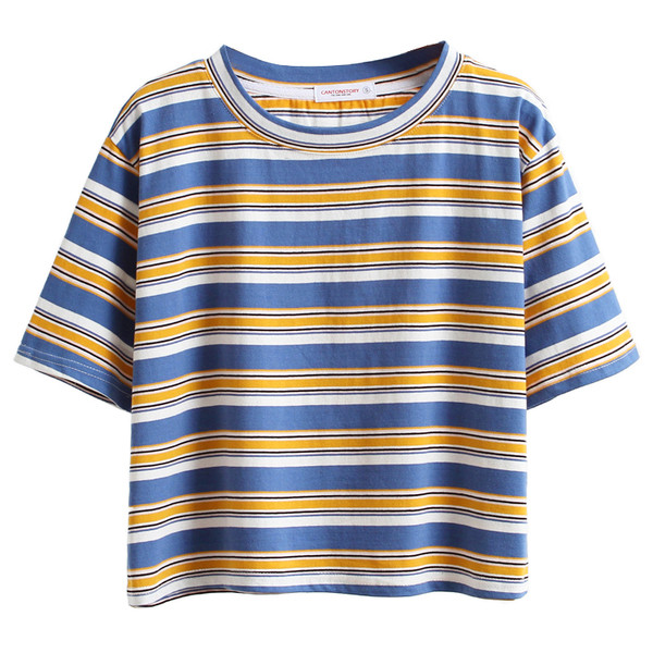 Γυναικεία T-shirt με O-neckline κατάλληλο για  τη καθημερινή ζωή σε διαφορετικά χρώματα