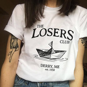 Καθημερινή γυναικεία μπλούζα με εκτύπωση και ενδιαφέρουσα επιγραφή