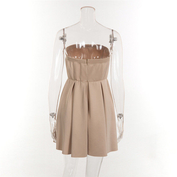 HIT Női pánt nélküli ruha szabású modell két színben