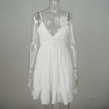 Model de rochie de dama proaspat cu decolteu in V in mai multe culori