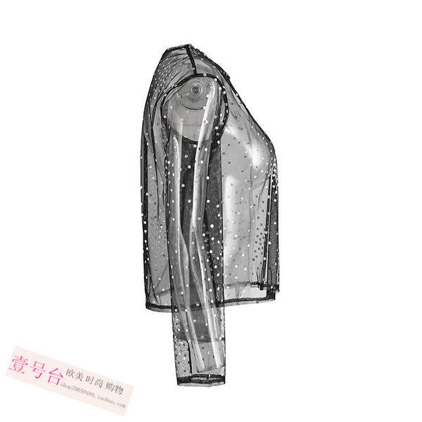 Γυναικεία μπλούζ με μακρύ μανίκι, ελαστική επίδραση και κολάρο σε σχήμα O