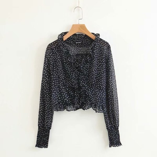 Interesanta bluza de dama cu maneci lungi in mai multe culori