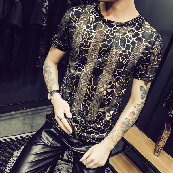 Aktuális férfi hálós póló