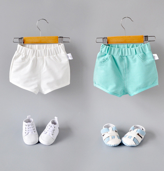 Pantaloni scurți pentru copii pentru fete și băieți cu talie elastică