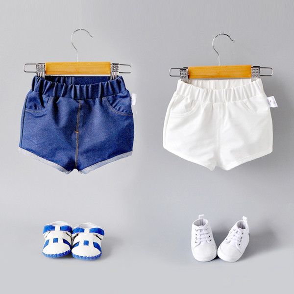 Pantaloni scurți pentru copii pentru fete și băieți cu talie elastică