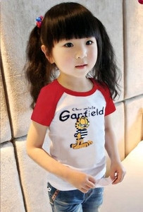 Tricou casual pentru copii cu imprimeu pentru fete si baieti