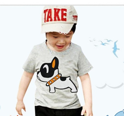 Tricou casual pentru copii cu imprimeu pentru fete si baieti