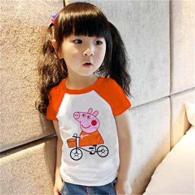 Tricou casual pentru copii cu imprimeu pentru fete si baieti