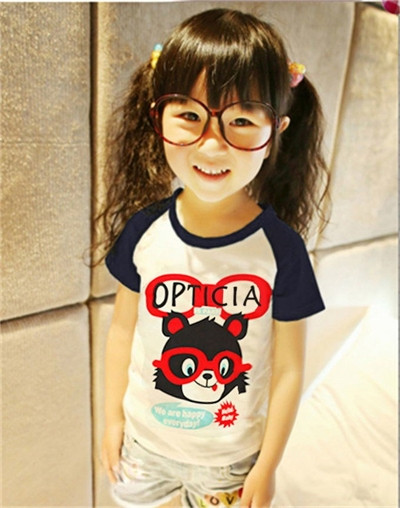 Tricou casual pentru copii cu imprimeu pentru fete si baieti