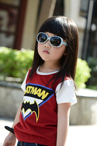 Tricou casual pentru copii cu imprimeu pentru fete si baieti