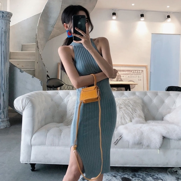 Rochie casual de dama pana la genunchi in doua culori