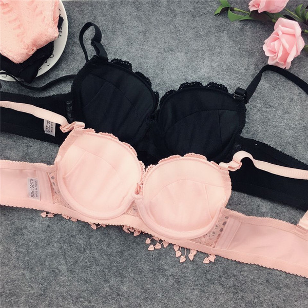 Sutien fresh de dama in doua culori cu dantela