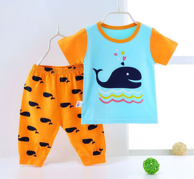 Βρεφικό σετ μοντέλο για κορίτσια και αγόρια - μπλουζάκι και κολάν με ψηλή μέση