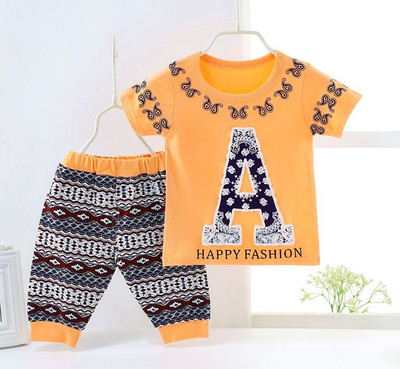 Βρεφικό σετ μοντέλο για κορίτσια και αγόρια - μπλουζάκι και κολάν με ψηλή μέση