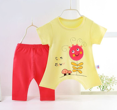 Βρεφικό σετ μοντέλο για κορίτσια και αγόρια - μπλουζάκι και κολάν με ψηλή μέση