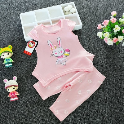 Βρεφικό σετ μοντέλο για κορίτσια και αγόρια - μπλουζάκι και κολάν με ψηλή μέση