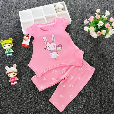 Βρεφικό σετ μοντέλο για κορίτσια και αγόρια - μπλουζάκι και κολάν με ψηλή μέση