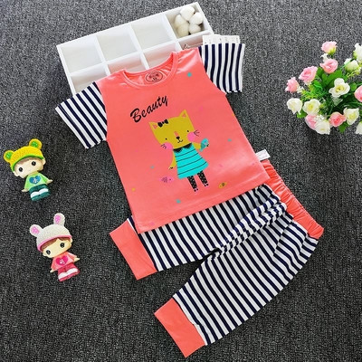 Βρεφικό σετ μοντέλο για κορίτσια και αγόρια - μπλουζάκι και κολάν με ψηλή μέση