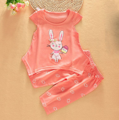 Βρεφικό σετ μοντέλο για κορίτσια και αγόρια - μπλουζάκι και κολάν με ψηλή μέση