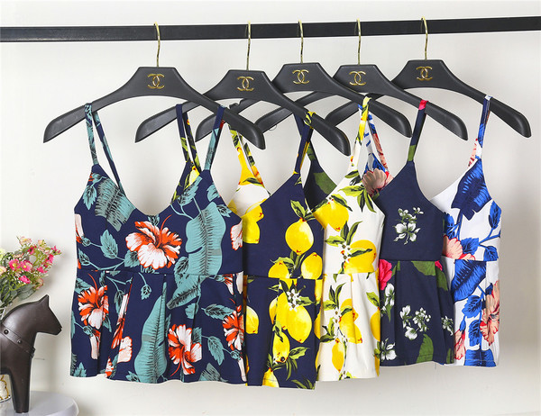 Maieu scurt de damă cu bretele în diferite modele