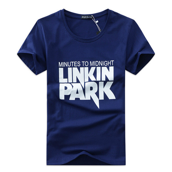 Tricou barbatesc cu maneca scurta si imprimeu in patru culori