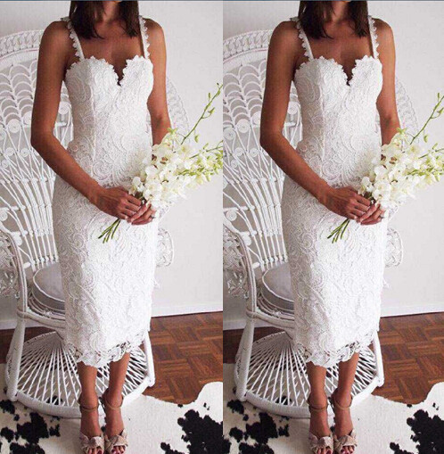 Επίσημο γυναικείο φόρεμα δαντέλας με ντεκολτέ σε σχήμα V σε δύο χρώματα