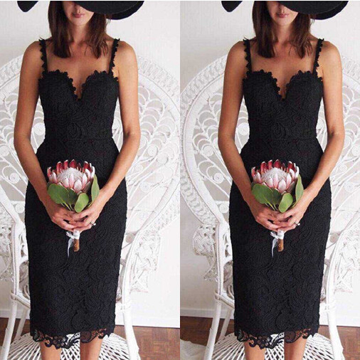 Επίσημο γυναικείο φόρεμα δαντέλας με ντεκολτέ σε σχήμα V σε δύο χρώματα