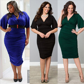 Κομψό γυναικείο φόρεμα μεγέθους MAXI σε τέσσερα χρώματα