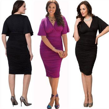 Κομψό γυναικείο φόρεμα μεγέθους MAXI σε τέσσερα χρώματα