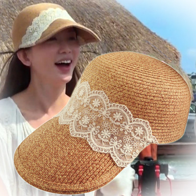 Καθημερινό γυναικείο καπέλο με δαντέλα και γείσο