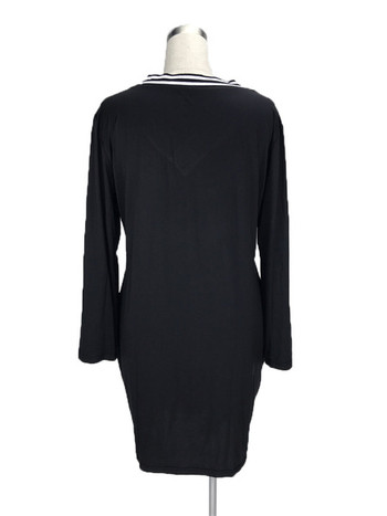 MAXI μεγέθους καθημερινό μαύρο φόρεμα