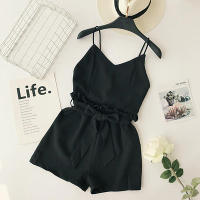 Γυναικείες ολόσωμες φόρμες με λεπτές λωρίδες και ζώνη σε διάφορα χρώματα