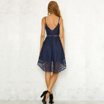 Μοντέρνο γυναικείο φόρεμα με ντεκολτέ σε σχήμα V σε διάφορα χρώματα