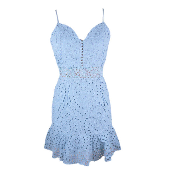 Καλοκαιρινό γυναικείο φόρεμα με ντεκολτέ σε σχήμα V σε δύο χρώματα