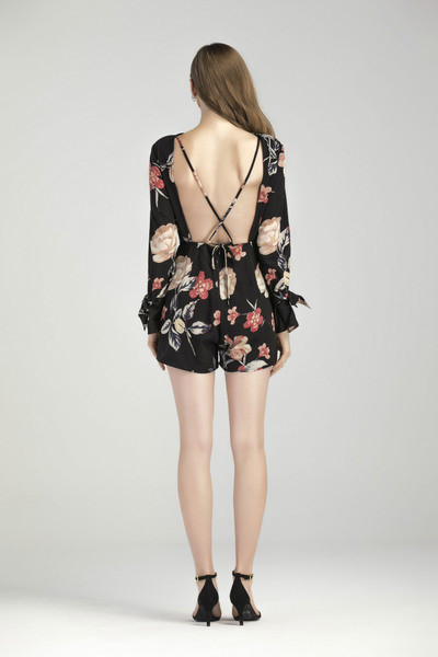 Γυναικεία ολόσωμη φόρμα με φυτικά μοτίβα κατάλληλη γιατη  καθημερινή ζωή