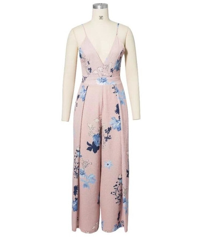 Γυναικεία ολόσωμι φόρμα V-neckline σε 2 χρώματα