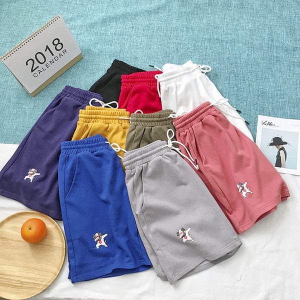 Férfi rövid rövidnadrág több színben elasztikus derékkal