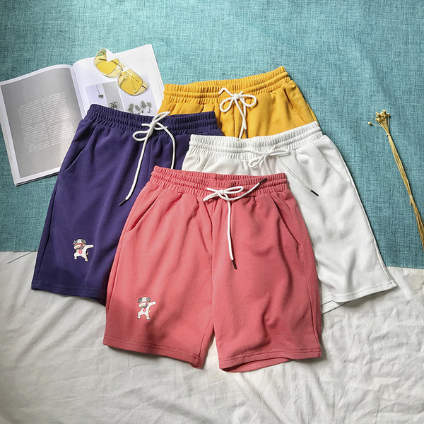 Férfi rövid rövidnadrág több színben elasztikus derékkal