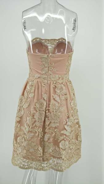 Γυναικείο φόρεμα από δαντέλα χωρίς μανίκια