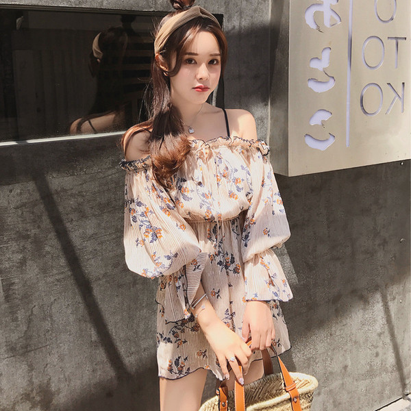 Γυναικεία ολόσωμι φόρμα με floral μοτίβα