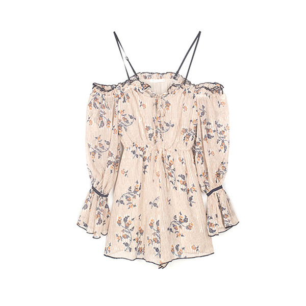 Γυναικεία ολόσωμι φόρμα με floral μοτίβα