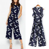 Γυναικείες φόρμες με floral μοτίβο και ζώνη