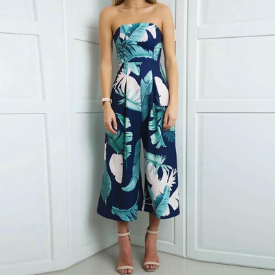 Γυναικεία ολόσωμι φόρμα με λουλούδια και μανίκια σε 2 χρώματα