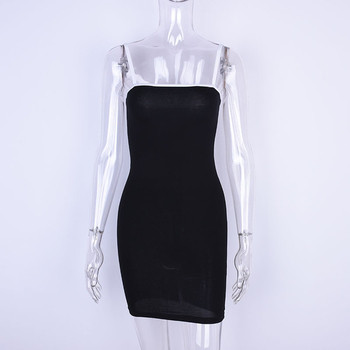 Καθημερινό γυναικείο φόρεμα με λεπτούς ιμάντες σε δύο χρώματα